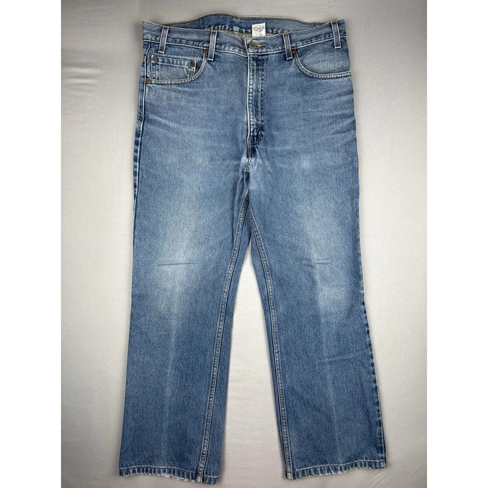 Vintage 90s Levi's 517 Boot Cut Jeans 36x29 Red Tab USA Made